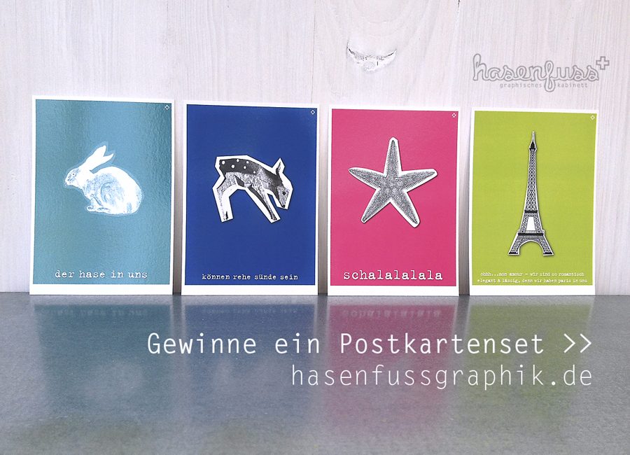 Mein erstes kleines Give-away – <br>ich verschenke ein romantisches Postkartenset