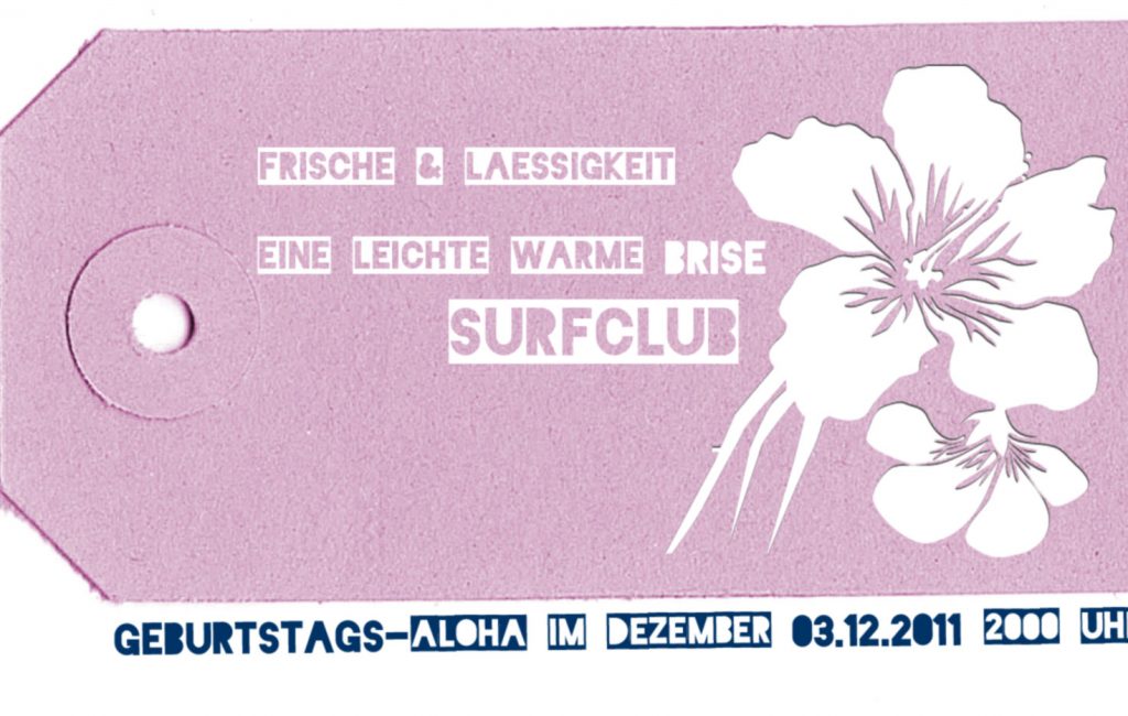 ERINNERMICH: Die Surfclub-Einladung – aus meiner neuen Reihe ‚Grafik für den Hausgebrauch‘